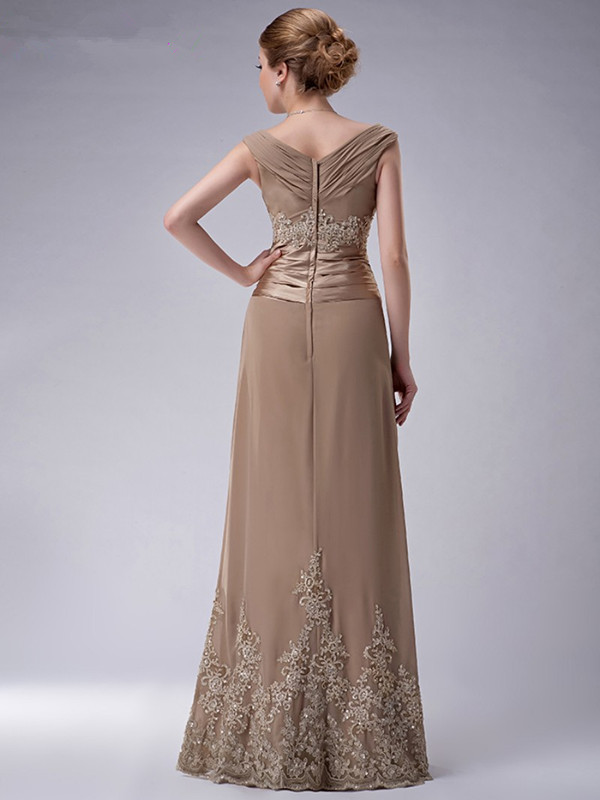 Plus Size Champagne Mother Of The Bride Dress A-line Cap Sleeves Chiffon Lace Beaded Long Elegant Wedding Groom Gowns 2024 New