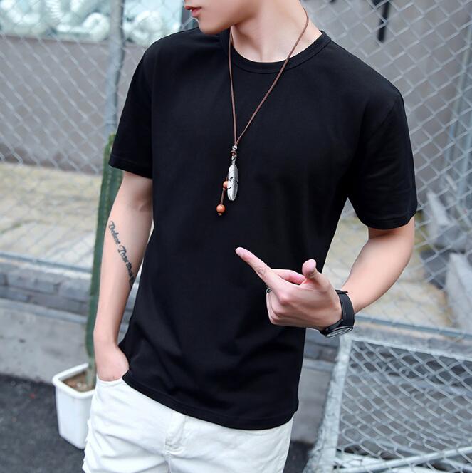 Classic O-Neck Cotton Tee Shirts for Both Genders - Comfortable Short Sleeves Available in Various Hues