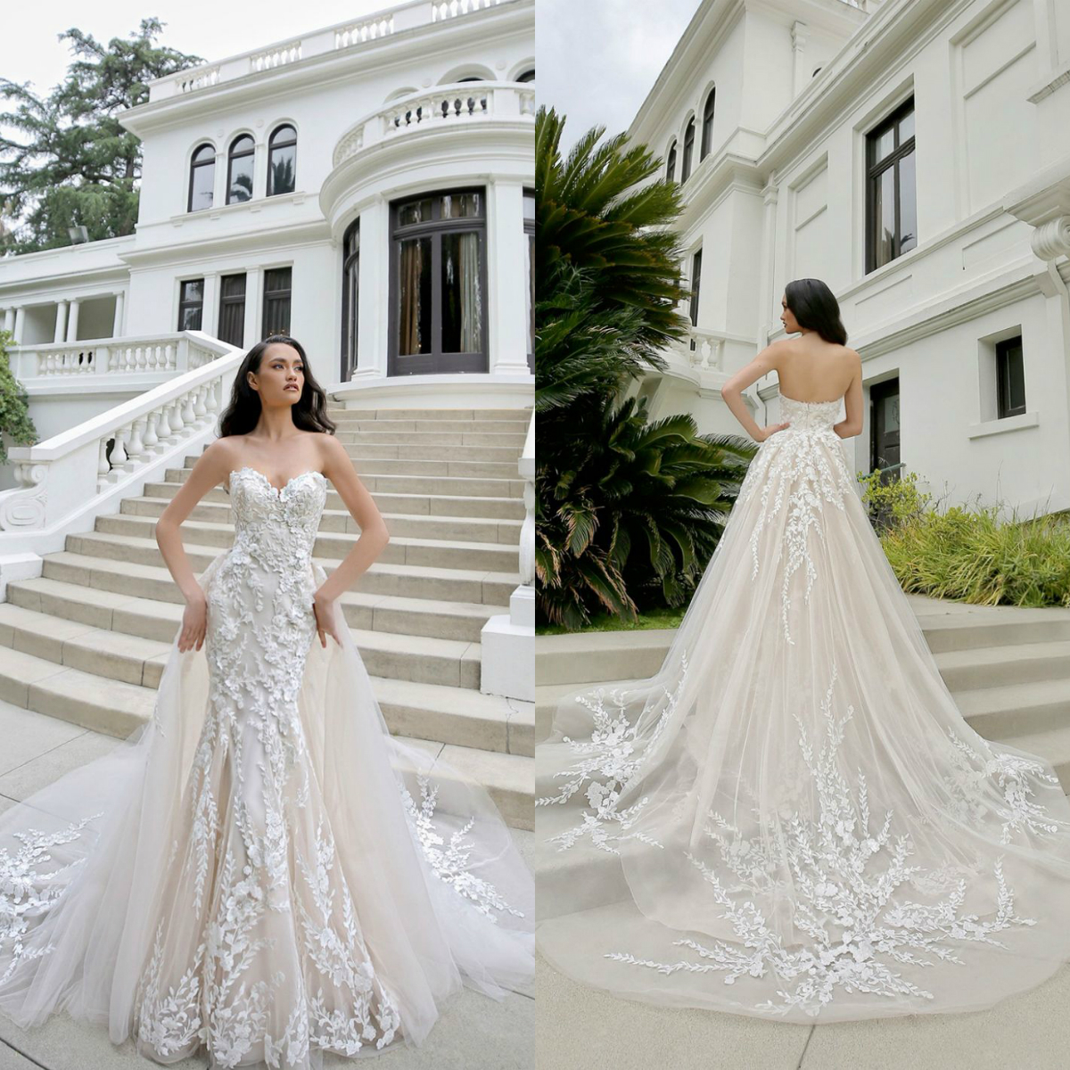 2020 Lace Mermaid Wedding Dresses With Detachable Train Sweetheart Appliques Trumpet Bridal Gowns Customized West Country Robes De Mariée, Beige
2020 Lace Mermaid Wedding Dresses With Detachable Train Sweetheart Appliques Trumpet Bridal Gowns Customized West Country Robes De Mariée, Beige