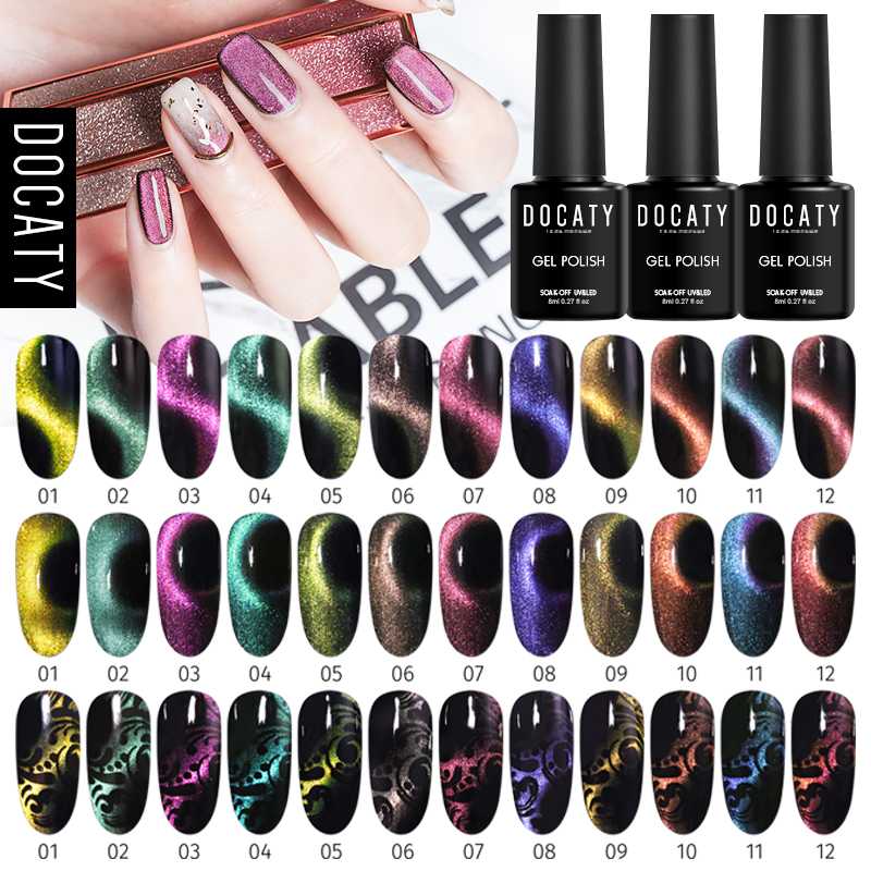 Docaty 5D Magnet Cat Eye Gel Nail Gel Polish Vernis Semi Permanent Varnish Hybrid Magnetic Soak Off LED UV Top Coat For Nail Art, 61white
Docaty 5D Magnet Cat Eye Gel Nail Gel Polish Vernis Semi Permanent Varnish Hybrid Magnetic Soak Off LED UV Top Coat For Nail Art, 61white