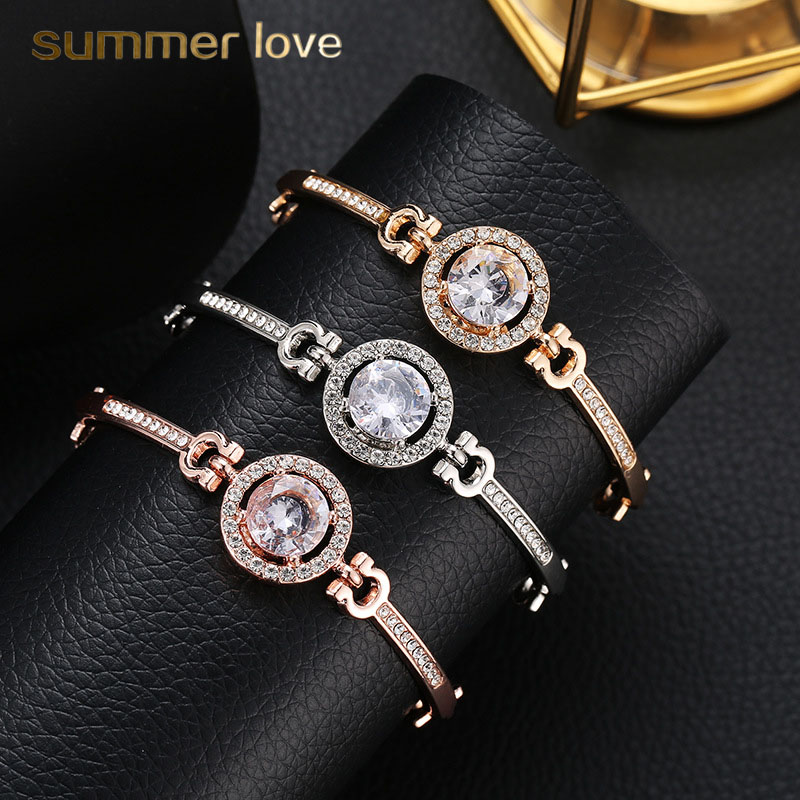 new arrival fashion rhinestone zircon bracelet for women big crystal stone adjustable size gold silver rose gold bracelet party jewelry
new arrival fashion rhinestone zircon bracelet for women big crystal stone adjustable size gold silver rose gold bracelet party jewelry