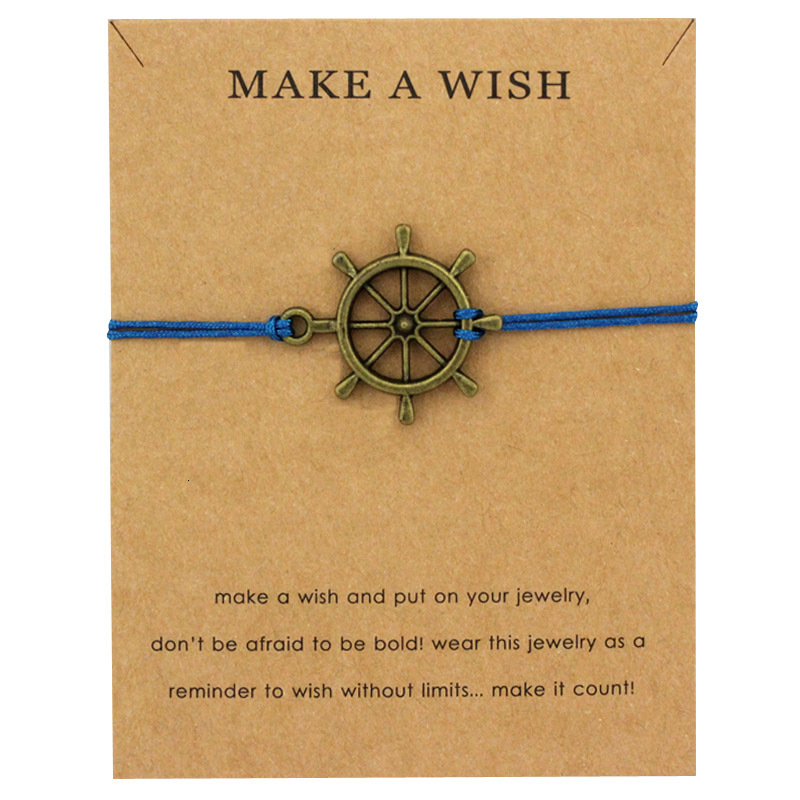 New arrival Rudder Sailing Compass Adjustable Bracelets Cross Arrow Fish Hook Charms Women Men Boys Girls Unisex Fashion Card Jewelry Gift
New arrival Rudder Sailing Compass Adjustable Bracelets Cross Arrow Fish Hook Charms Women Men Boys Girls Unisex Fashion Card Jewelry Gift