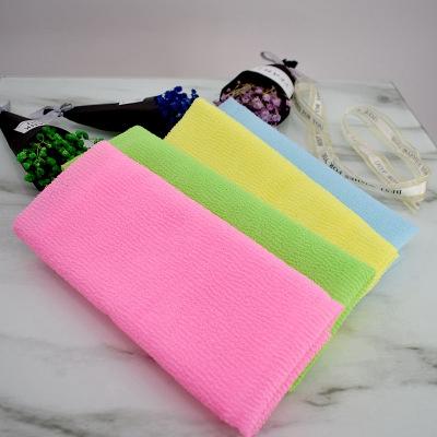 3090cm Novelty Multi Colors Salux Nylon Japanese Exfoliating Beauty Skin Bath Shower Wash Cloth Towel Back Scrubbers ZZA15664266325