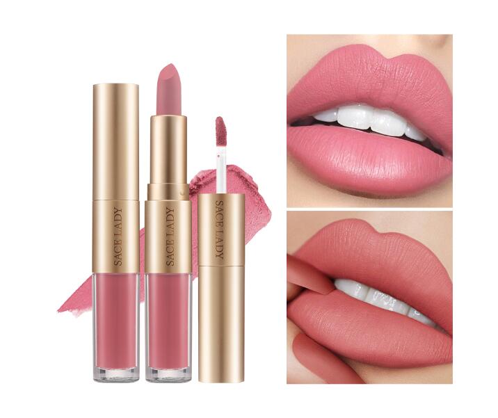 SACE LADY 2 in 1 Lipstick Lip Gloss Long Lasting Moisture Red Lip Matte Liquid Lipstick Waterproof 12 Colors Lips Makeup, Color
SACE LADY 2 in 1 Lipstick Lip Gloss Long Lasting Moisture Red Lip Matte Liquid Lipstick Waterproof 12 Colors Lips Makeup, Color