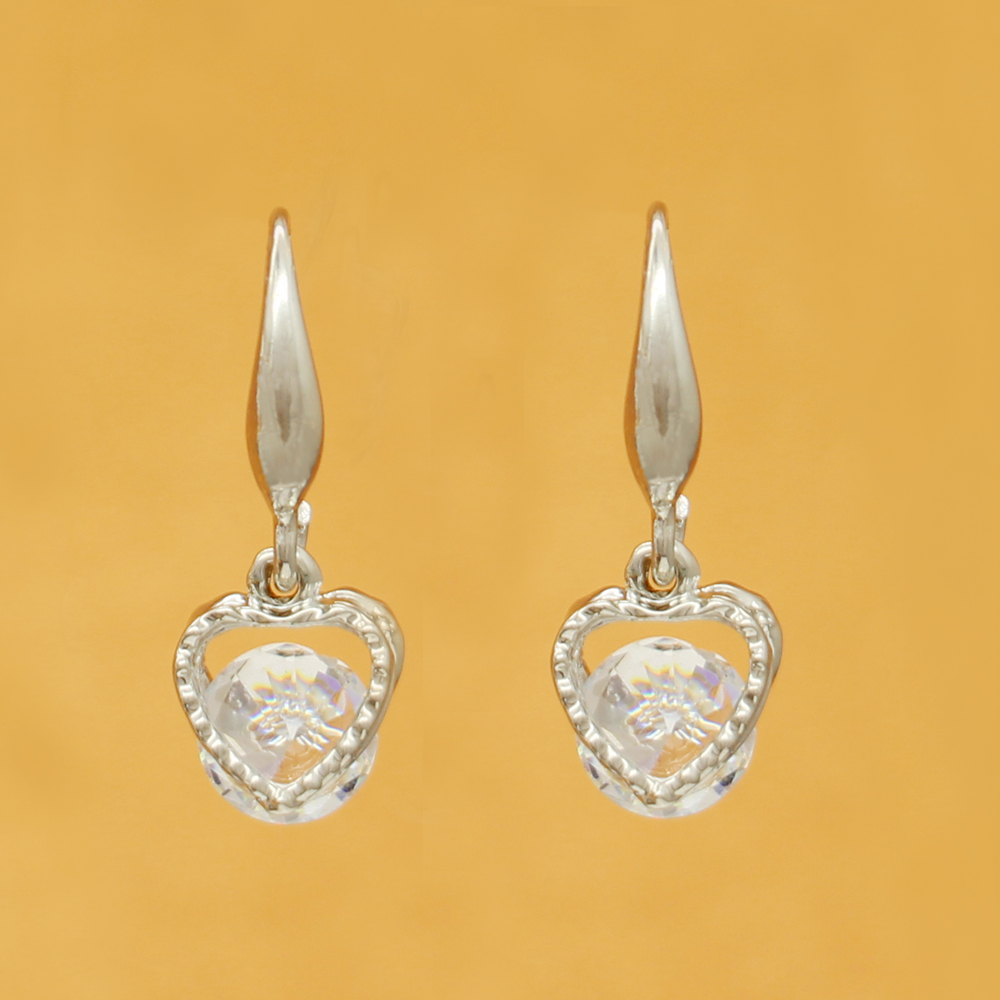 Spot wholesale European and American fashion glamour jewelry shiny zircon earrings