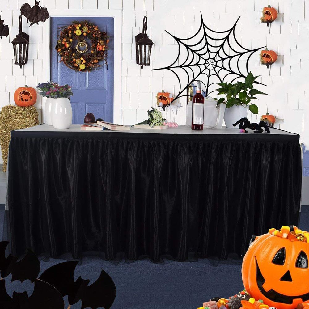 Table Skirt Tulle Tutu Tableware Cloth For Party Wedding Banquet Home Decoration Skirting 4 Colors