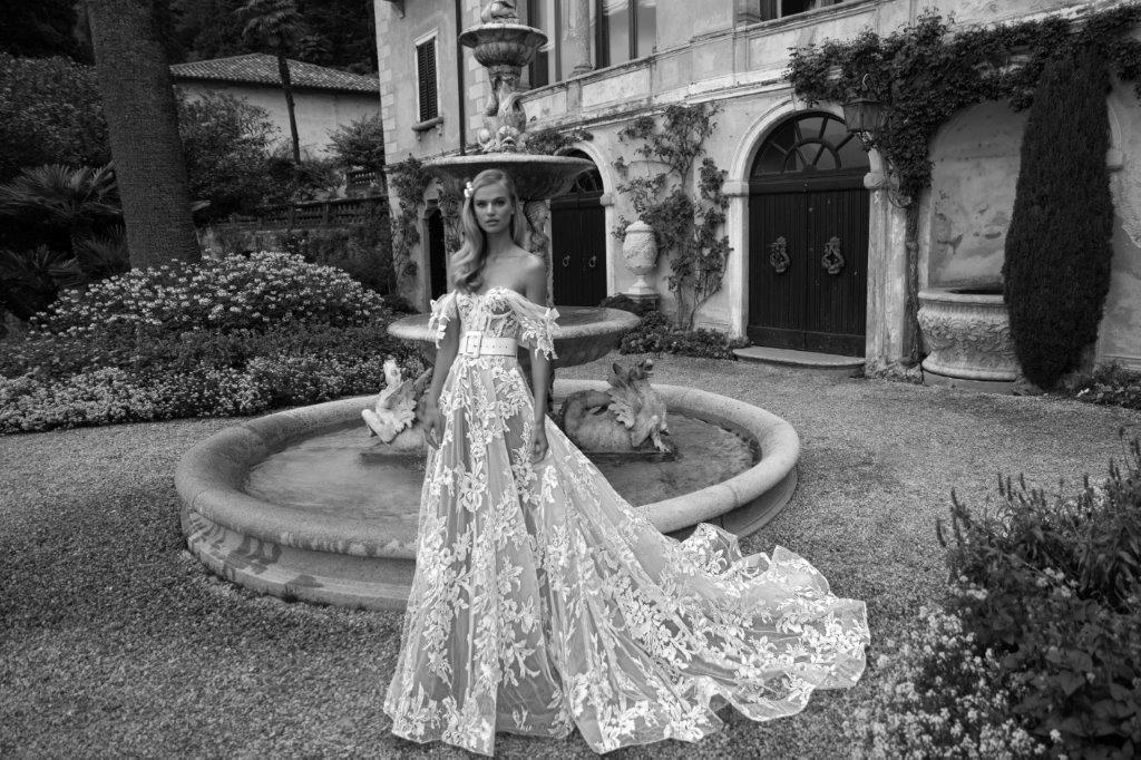 julie vino wedding dresses off the shoulder lace appliqued sweep train beach boho bridal gowns backless vestido de novia