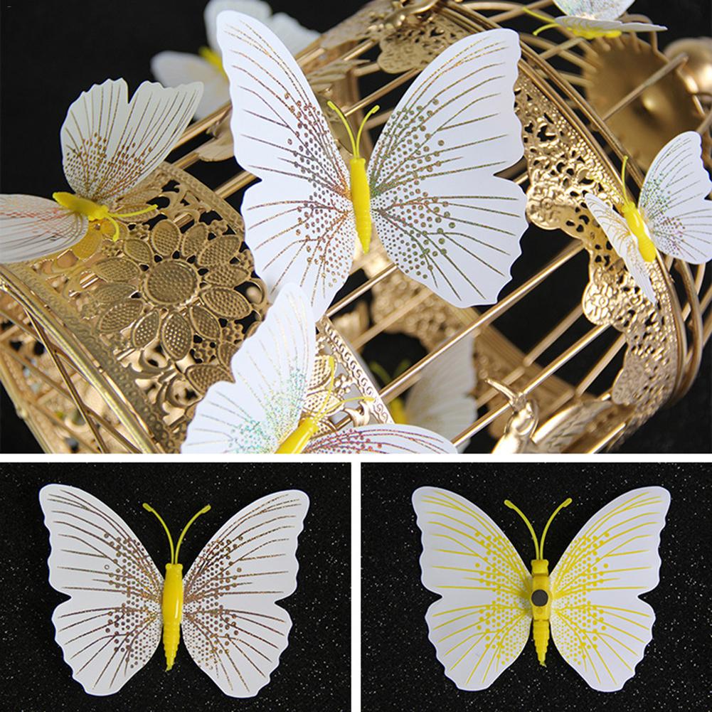 12Pcs 3D Butterfly Wall Stickers Decal Decor Art Fridge Magnet Decoration Home High Quality