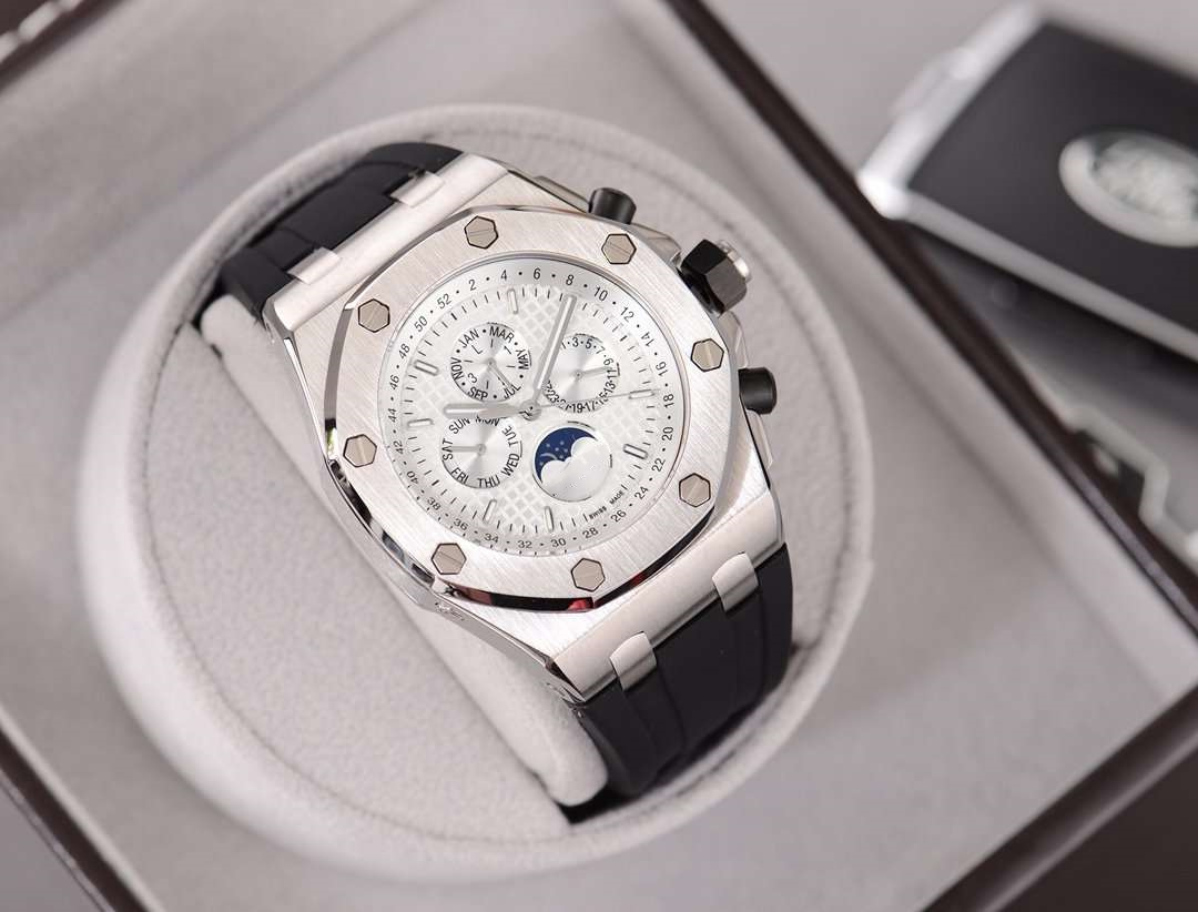 2019 Royal Oak Multifunctional Men's Watch 42mm Dial Model 26470st.oo.a101cr.01 Luxury Asian Sports Watch with 3216 Mechanical Movement
2019 Royal Oak Multifunctional Men's Watch 42mm Dial Model 26470st.oo.a101cr.01 Luxury Asian Sports Watch with 3216 Mechanical Movement