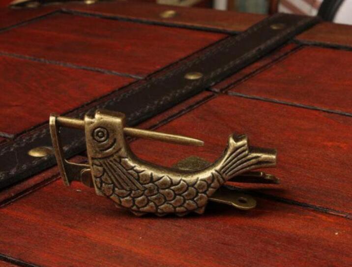 Chinese Vintage Padlock Fish Shape Lock Notebook Luggage Antique Padlock With Key Suitcase Locks Hardware
Chinese Vintage Padlock Fish Shape Lock Notebook Luggage Antique Padlock With Key Suitcase Locks Hardware