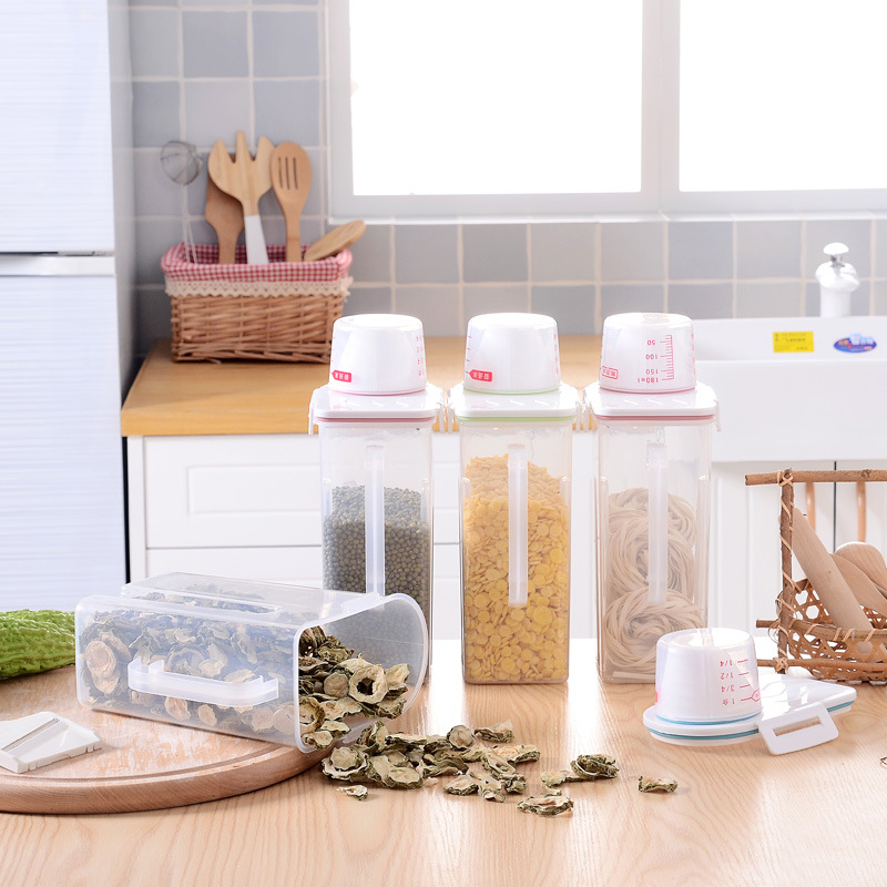 Kitchen plastic sealed cans, thickened storage cans, snack grain storage boxes, tanks