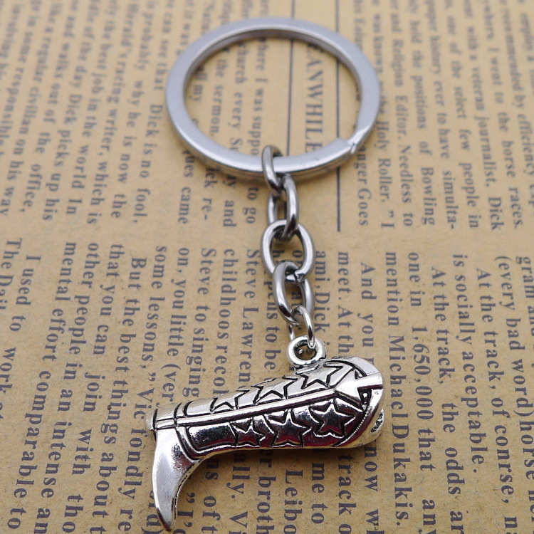 Alloy Boots Key Pendant Buckle Ancient Silver Ornaments Parts