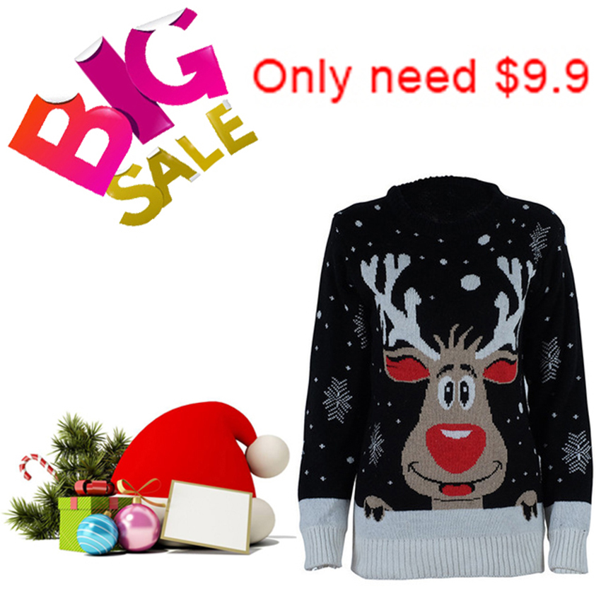 Plus Size 4xl Jumper Snowman Reindeer Sweaters Santa Claus Xmas Patterned Ugly Christmas Sweaters Tops For Men Women Pullovers T200101