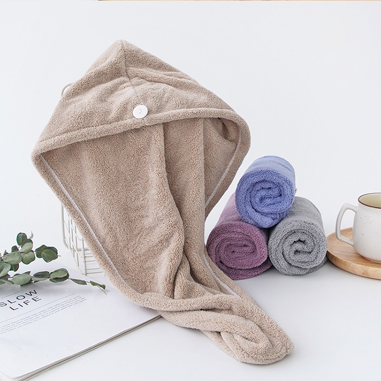 1pcs Microfibre After Shower Hair Drying Wrap Womens Girls Lady's Towel Quick Dry Hair Hat Cap Turban Head Wrap Bathing Tools