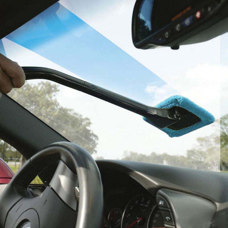 Update Handy Auto Window Cleaner Microfiber Windshield Brush Vehicle Home Washing Towel Glass Wiper Dust Remover Car Cleaning Tool