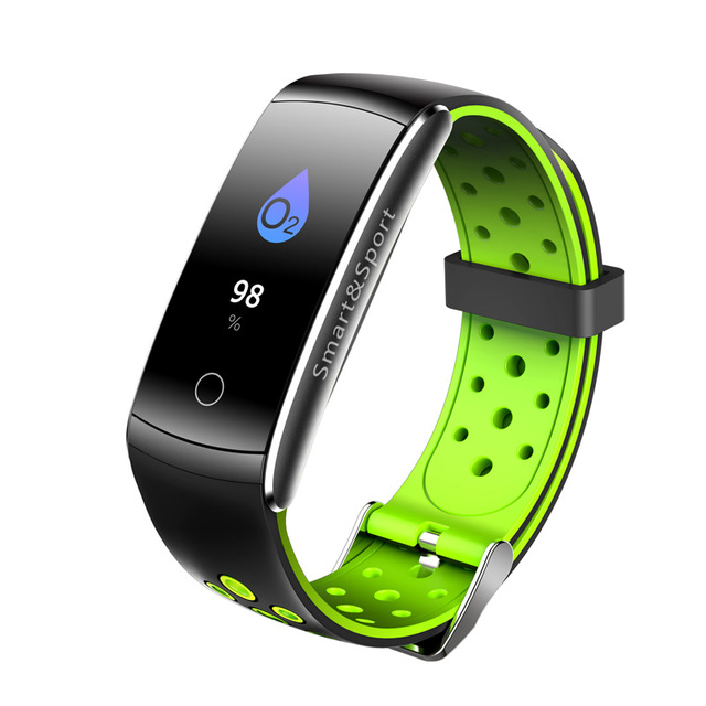 Q8S Smart Bracelet Heart Rate Monitor Pressure Blood Oxygen Tracker Smart Watch Sports Tracker Waterproof Wristwatch For iPhone iOS Android