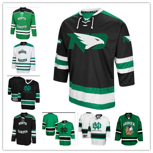 Custom Men' Women Youth University of North Dakota Road Jersey White Black green White 100% Stitching Custom Any Name Number Hockey Jerseys
Custom Men' Women Youth University of North Dakota Road Jersey White Black green White 100% Stitching Custom Any Name Number Hockey Jerseys