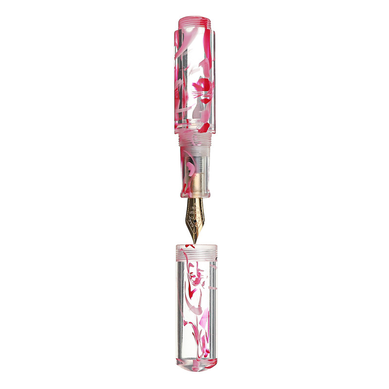 Moonman Wancai Transparent Pocket Mini Flower Eyedropper Fountain Pen Transparent Travel Short Ink Pen Iridic F Nib Gift Set, Pink
Moonman Wancai Transparent Pocket Mini Flower Eyedropper Fountain Pen Transparent Travel Short Ink Pen Iridic F Nib Gift Set, Pink