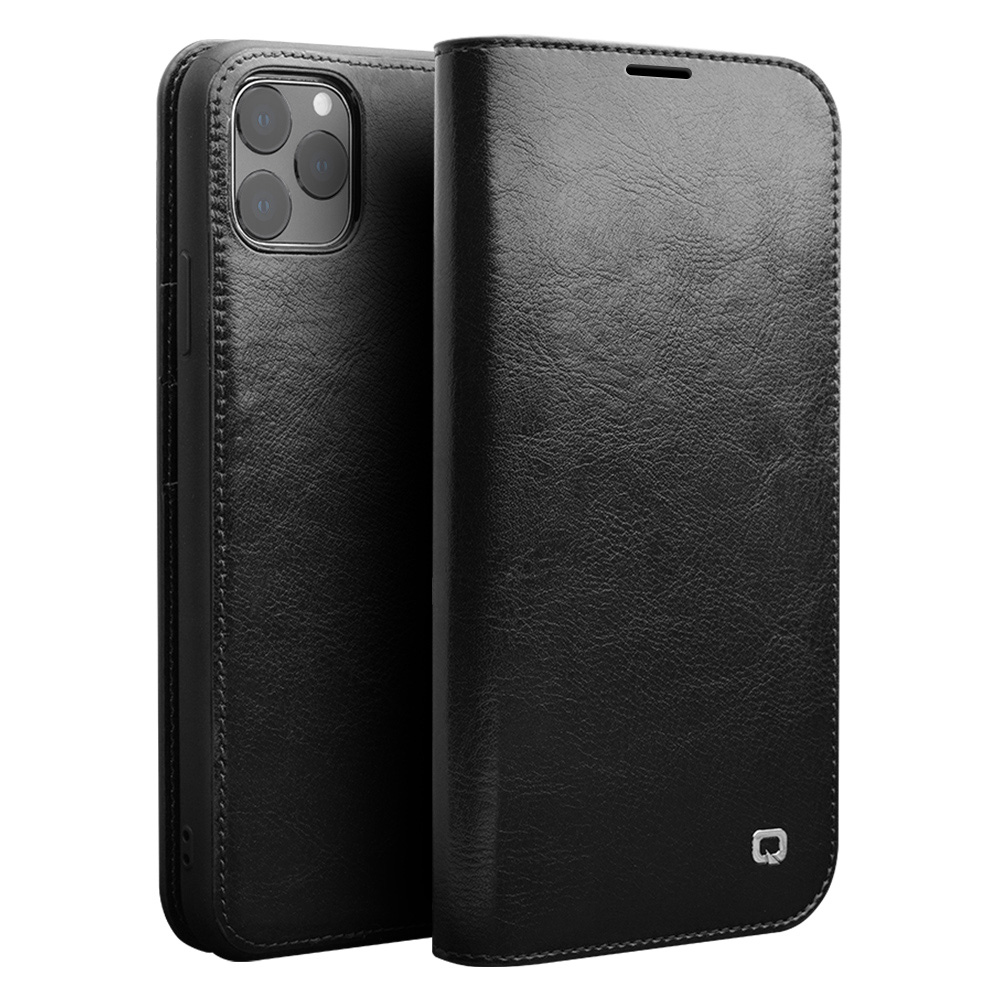 Genuine Leather flip case for iPhone 11 Pro Max Flip Case with Card Slots Pocket, Black
Genuine Leather flip case for iPhone 11 Pro Max Flip Case with Card Slots Pocket, Black