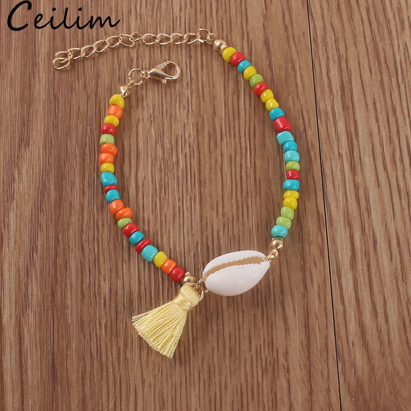 Multicolor Bohemia Shell Tassel Bracelet Ethnic Colorful Small Tassels Beads Anklets For Women Bead Chain Bracelets Foot Jewelry Accessorie
Multicolor Bohemia Shell Tassel Bracelet Ethnic Colorful Small Tassels Beads Anklets For Women Bead Chain Bracelets Foot Jewelry Accessorie