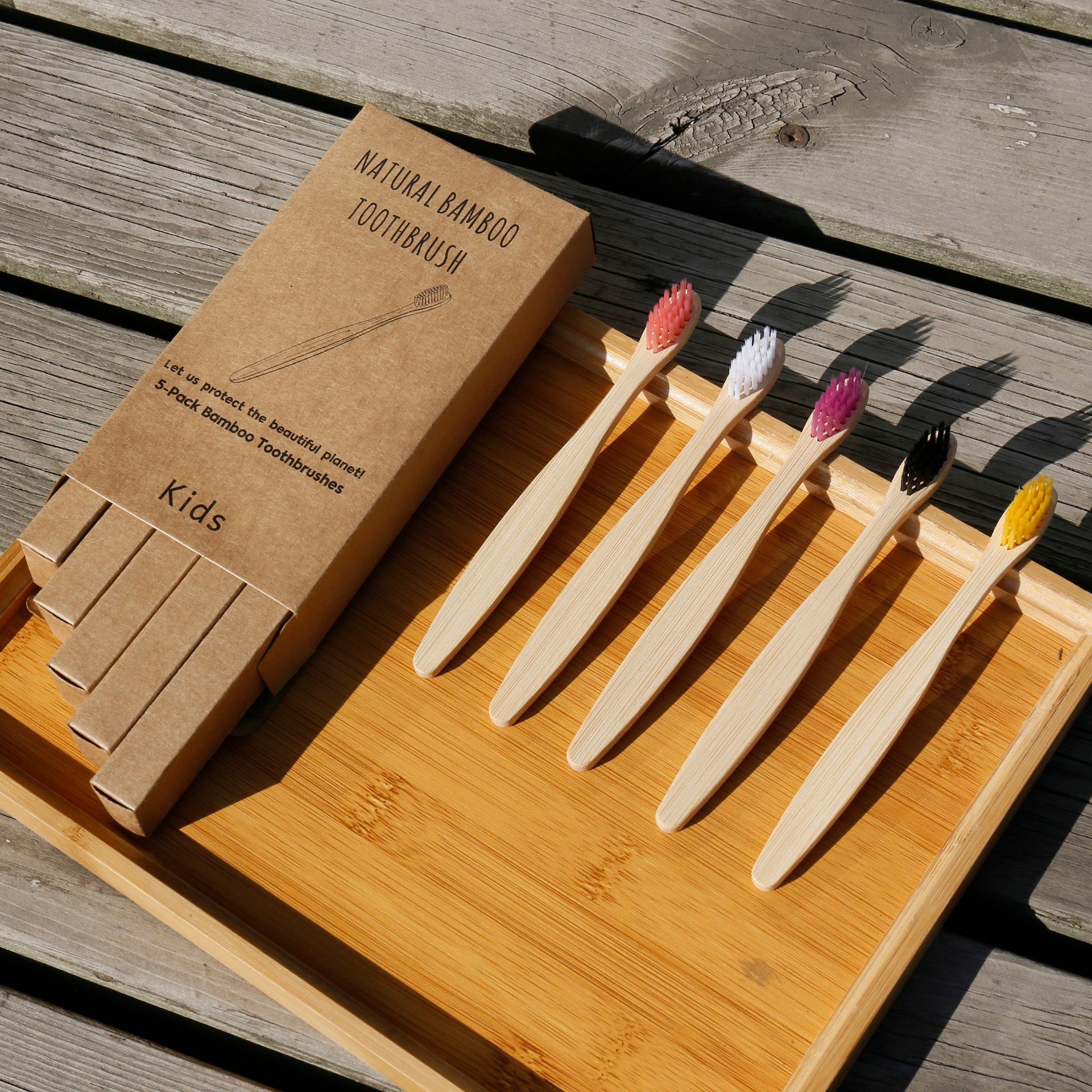 Kids Toothbrush Bamboo Pack Natural Charcoal Nylon Soft 5 Pcs Set Children Hotel Disposable Gingiva Protection biodegardable
Kids Toothbrush Bamboo Pack Natural Charcoal Nylon Soft 5 Pcs Set Children Hotel Disposable Gingiva Protection biodegardable