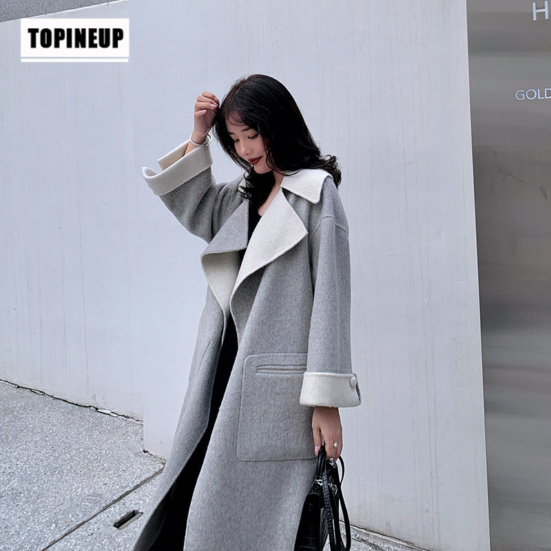 High Quality Autumn Winter double-sided wool coat Women Jacket Long Slim Wool Suit Collar Solid Cardigan Female Outwear, Pink
High Quality Autumn Winter double-sided wool coat Women Jacket Long Slim Wool Suit Collar Solid Cardigan Female Outwear, Pink