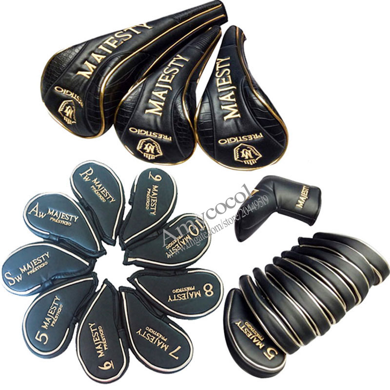 wholesale New Maruman Majesty Full Golf headcover high quality Golf Wood headcover and irons Putter Driver Clubs head cover Free shipping 
wholesale New Maruman Majesty Full Golf headcover high quality Golf Wood headcover and irons Putter Driver Clubs head cover Free shipping