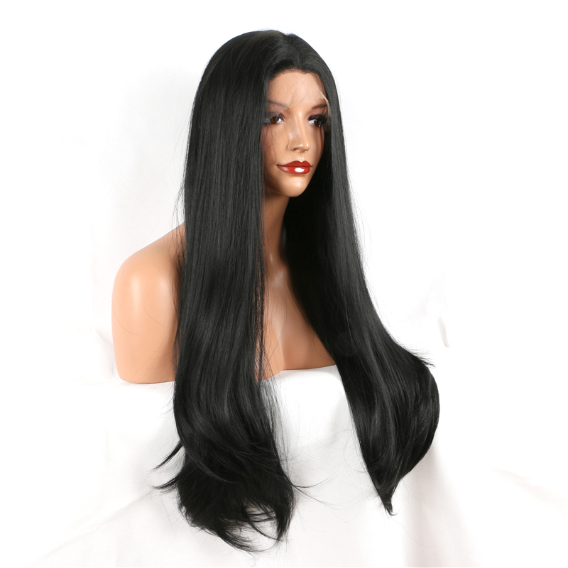 180% Density 24 Inch Long Silky Straight Black Synthetic Lace Front Wig Glueless Heat Resistant Fiber For Women
180% Density 24 Inch Long Silky Straight Black Synthetic Lace Front Wig Glueless Heat Resistant Fiber For Women