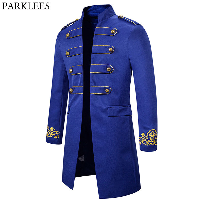 Royale Blue Double Breasted Long Blazer Men Stand Collar Wedding Groom Slim Fit Blazers Mens Party Prom Stage Blazer Masculino, Black
Royale Blue Double Breasted Long Blazer Men Stand Collar Wedding Groom Slim Fit Blazers Mens Party Prom Stage Blazer Masculino, Black