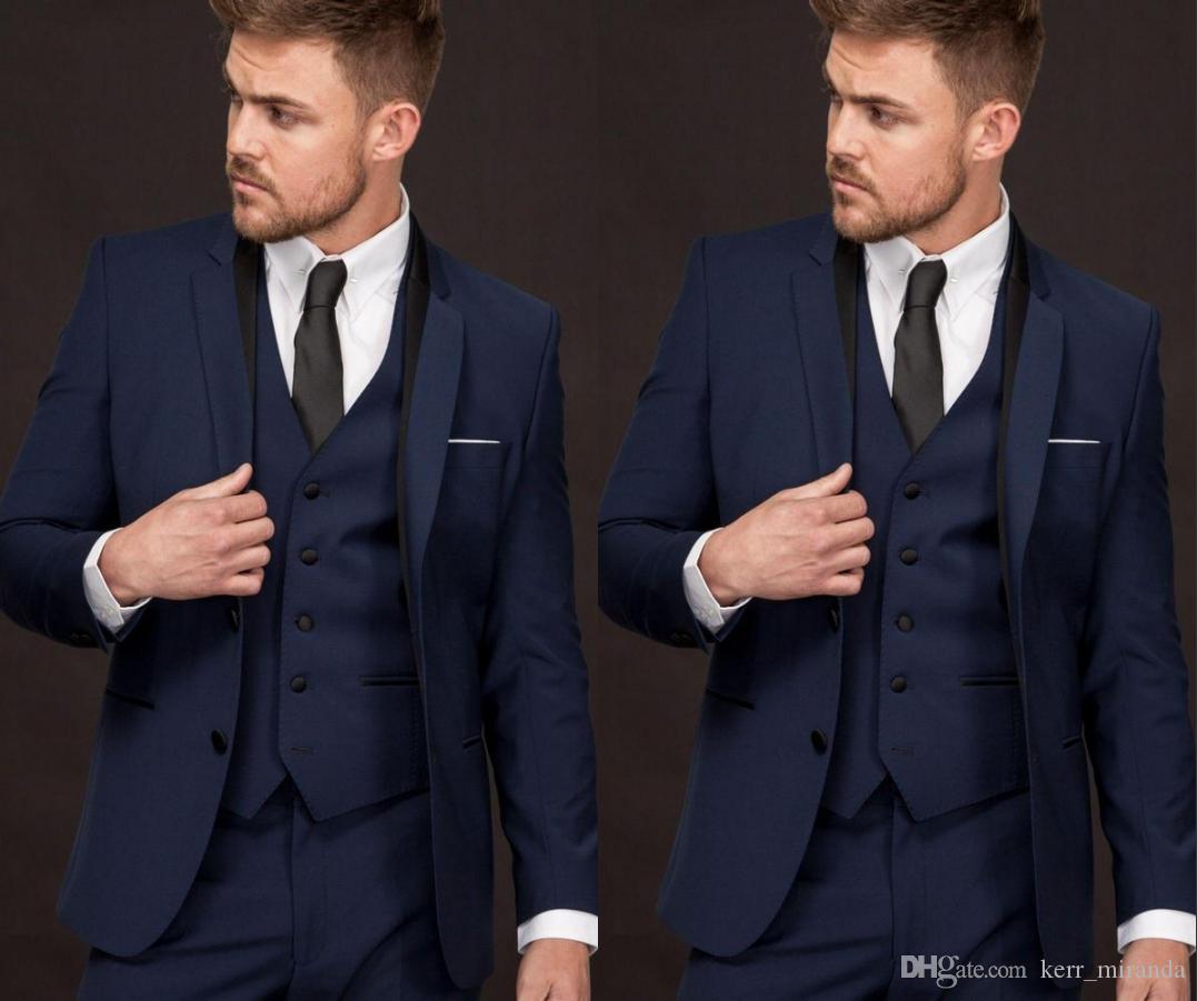 2020 Groom Tuxedos Navy Blue Groomsmen Notch Lapel Best Man Suit/Bridegroom/Wedding/Prom/Dinner Suits (Jacket+Pants+Vest), Ivory
2020 Groom Tuxedos Navy Blue Groomsmen Notch Lapel Best Man Suit/Bridegroom/Wedding/Prom/Dinner Suits (Jacket+Pants+Vest), Ivory
