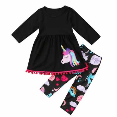 Kids New Unicorn Suits Girls Long Sleeve Suits Children Printed Skirt + Trousers 2020 Cartoon Two-piece Sets Fashion Print Casual Sets, Black
Kids New Unicorn Suits Girls Long Sleeve Suits Children Printed Skirt + Trousers 2020 Cartoon Two-piece Sets Fashion Print Casual Sets, Black