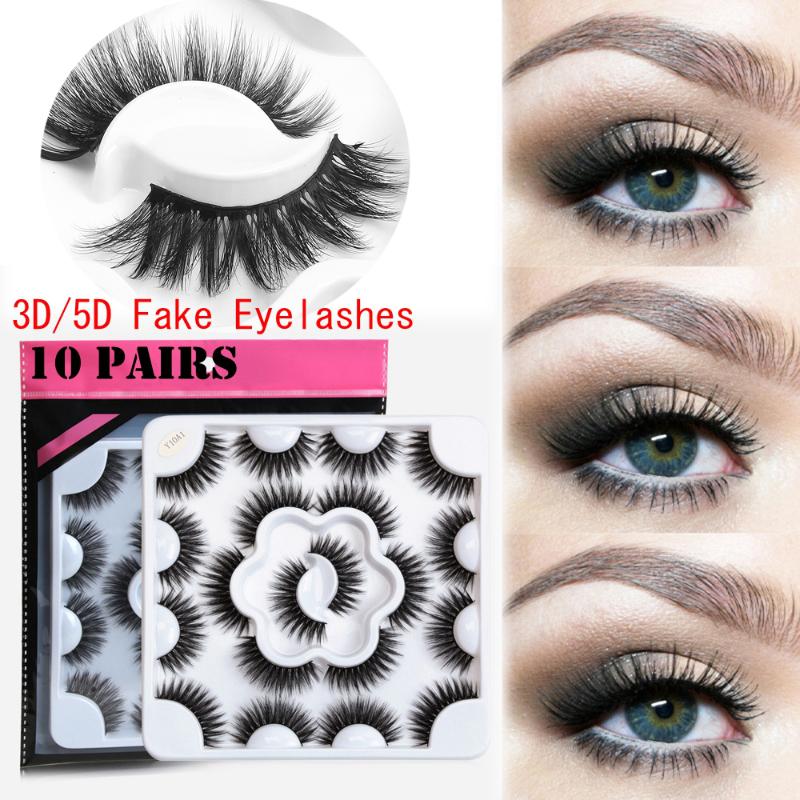 10PAIRS 3D/5D Faux Mink Lashes Fluffy False Eyelash Extension Natural Long Wispies Fluffies Fashion Eyelashes Makeup Tools
10PAIRS 3D/5D Faux Mink Lashes Fluffy False Eyelash Extension Natural Long Wispies Fluffies Fashion Eyelashes Makeup Tools