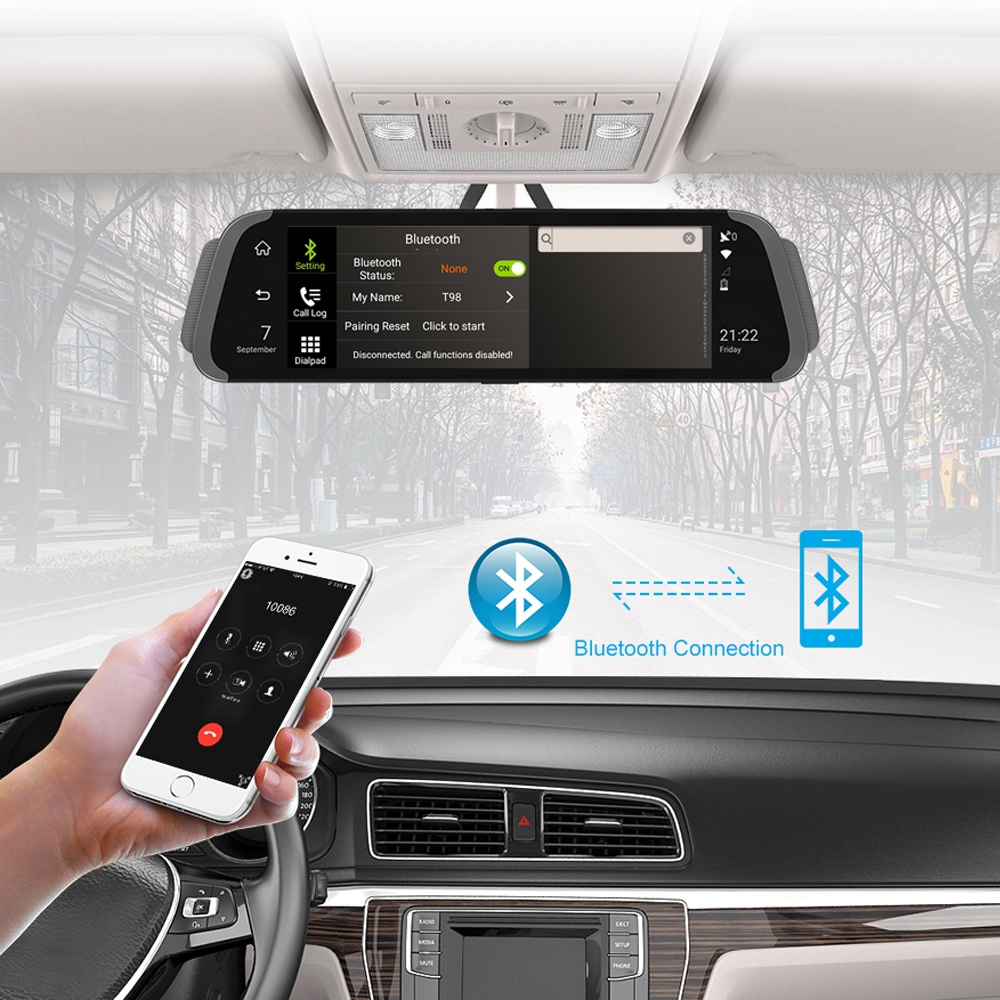 All-in-One Vehicle Monitoring Solution Featuring Front-Rear Camera Setup and Real-Time Traffic Alerts
