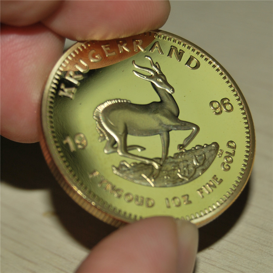 1996 1oz South Africa Krugerrand 24K Gold Plated Gold Coin Art&Collectible Business Gift Home Decoration Gifts
1996 1oz South Africa Krugerrand 24K Gold Plated Gold Coin Art&Collectible Business Gift Home Decoration Gifts