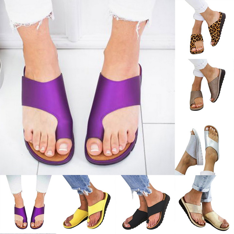 Women Comfy Plain Shoes Flat Platform Ladies Casual Big Toe Foot Correction Sandals Orthopedic Bunion Corrector Flip Flop, Bronze
Women Comfy Plain Shoes Flat Platform Ladies Casual Big Toe Foot Correction Sandals Orthopedic Bunion Corrector Flip Flop, Bronze