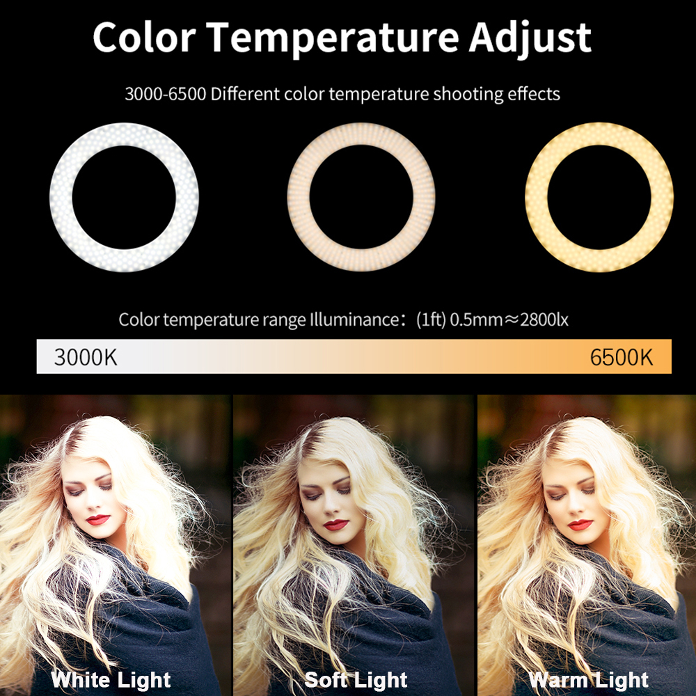 57039039 60390398039039903903910039039inch Ring Lamp Light Selfie Pography Lighting Dimmable LED