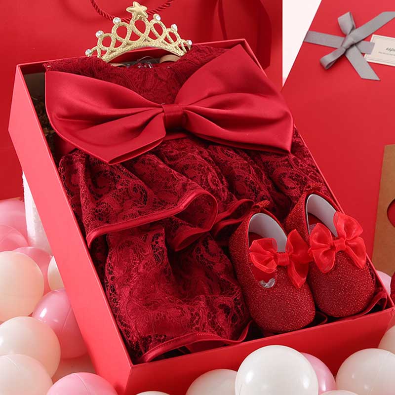 Baby Princess Dress Suit Summer Soft Breathable Cotton Baby Girls Clothing Suit For 0-1 Year Newborn Clothing Set, Red
Baby Princess Dress Suit Summer Soft Breathable Cotton Baby Girls Clothing Suit For 0-1 Year Newborn Clothing Set, Red
