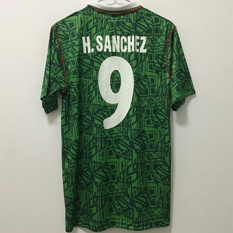 1986 1998 Vintage 1985 MEXICO RETRO Soccer Jerseys BLANCO Hernandez Blanco Campos Uniforms 1994 JORGE CAMPOS Goalkeeper Football Jerseys Shirt
