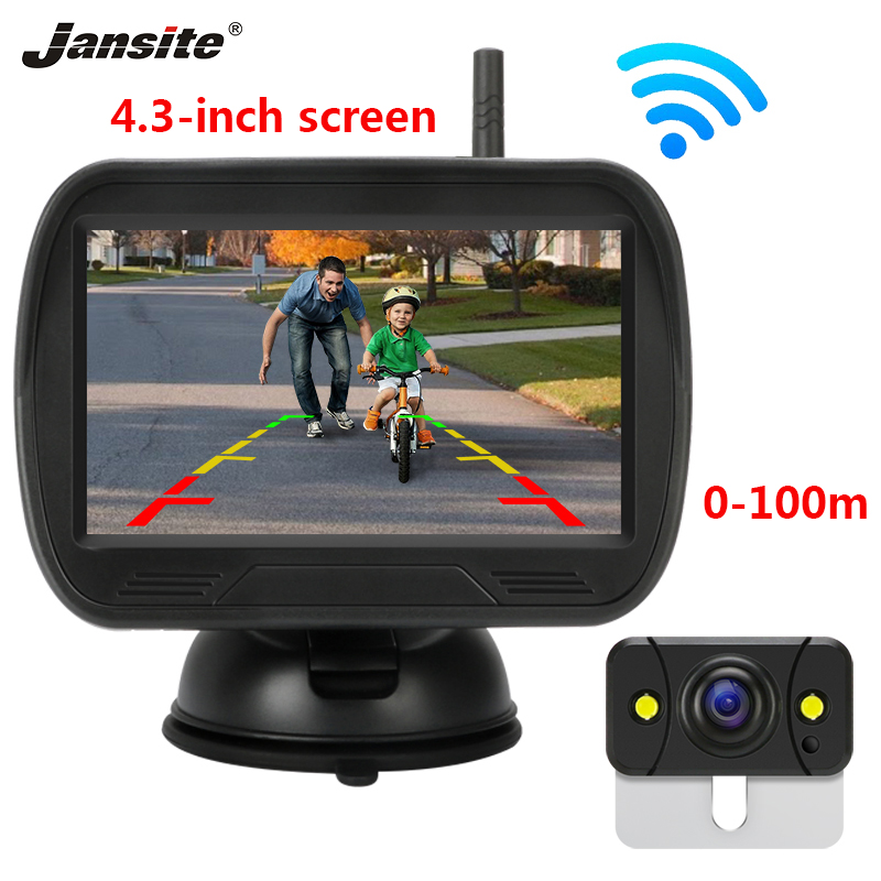 Jansite 4.3" Car Monitor Wireless Rear view camera for rear camera Reverse image System waterproof Backup car accessories
Jansite 4.3" Car Monitor Wireless Rear view camera for rear camera Reverse image System waterproof Backup car accessories