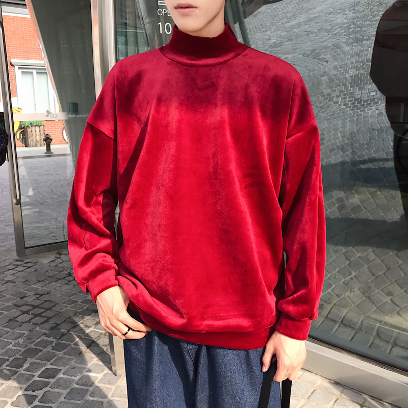 2019 Autumn And Winter New Korean Version Of The Loose Velvet Half-high Collar Fashion Trend Casual Pullover, Black
2019 Autumn And Winter New Korean Version Of The Loose Velvet Half-high Collar Fashion Trend Casual Pullover, Black