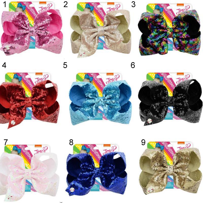 INS 8 inch Large Hair JOJO Bow Clips Sequense bow Charm hair Bows Hairbands Girls Teens Hair Unicorn party hairbands, As pic
INS 8 inch Large Hair JOJO Bow Clips Sequense bow Charm hair Bows Hairbands Girls Teens Hair Unicorn party hairbands, As pic