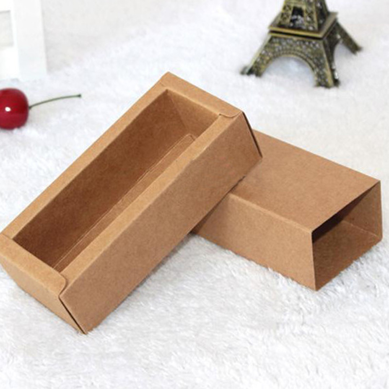 Blank White Kraft Paper Drawer Boxes for Cosmetics Essential Oil Dropper Bottle Jewelry Gift Packaging Box 20pcs- 10 30 50 100ml