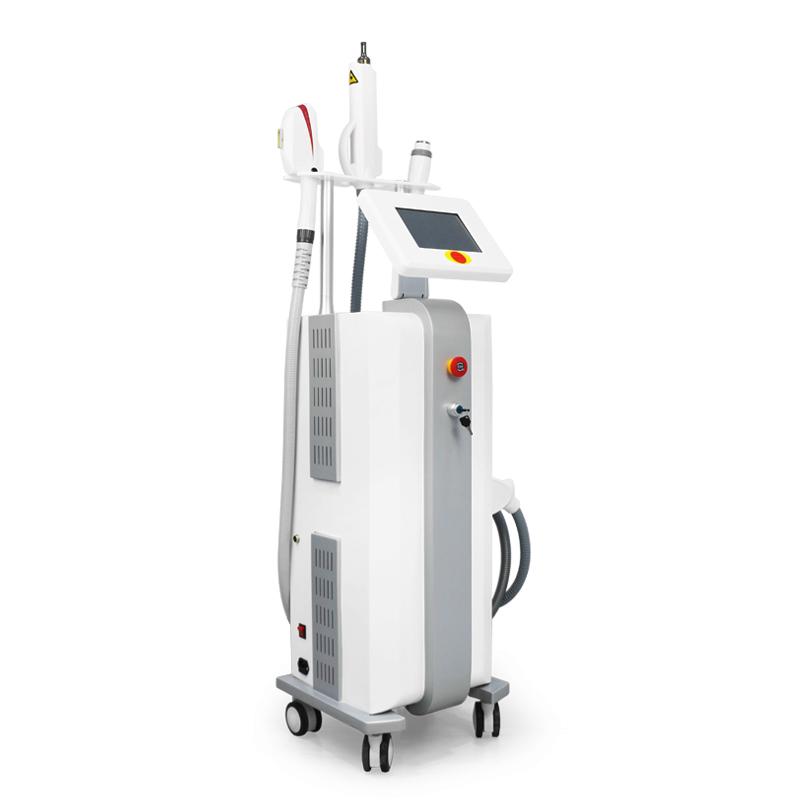 Vertical multifunctional machine three handles ELIGHT(IPL+RF) Skin Rejuvenation AND hair removal Equipment for beauty salon use
