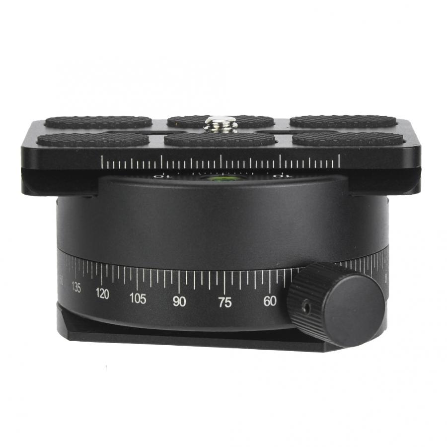 X64 360 Degree Rotation Panoramic Tripod Ball Head 3way Bubble Level with Quick Release Plate for Mirrorless SLR Camera