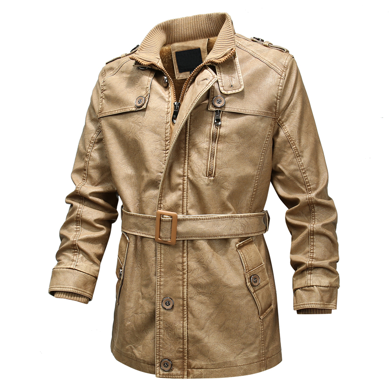 2020 NEW Fashion Men Casual PU Leather Jackets Men Motorcycle Leather Jacket Autumn Winter Thick Slim Fit Long Windbreaker-F, Black 
2020 NEW Fashion Men Casual PU Leather Jackets Men Motorcycle Leather Jacket Autumn Winter Thick Slim Fit Long Windbreaker-F, Black