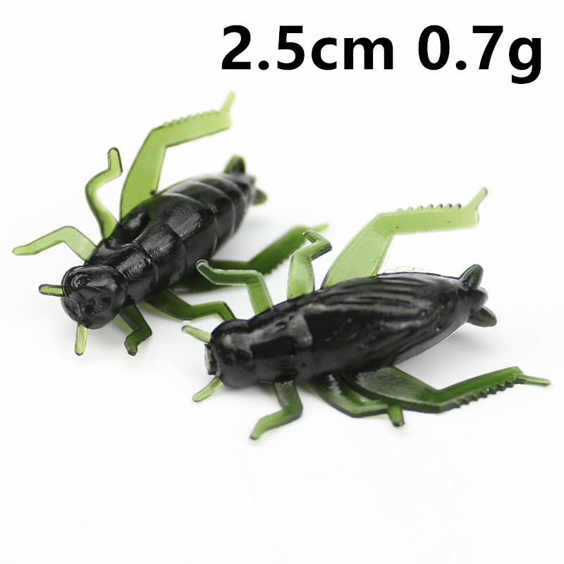 50pcs 2.5cm 0.7g Simulation Cricket Silicone Fishing Lure Soft Baits & Lures Fishing Tackle c-001
50pcs 2.5cm 0.7g Simulation Cricket Silicone Fishing Lure Soft Baits & Lures Fishing Tackle c-001