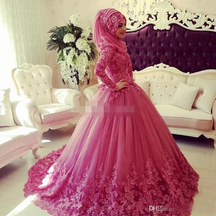 2020 Muslim Evening Dresses Long Sleeves High Neck Lace Applique Islamic Vintage Dubai Party Gowns quinceanera dresses