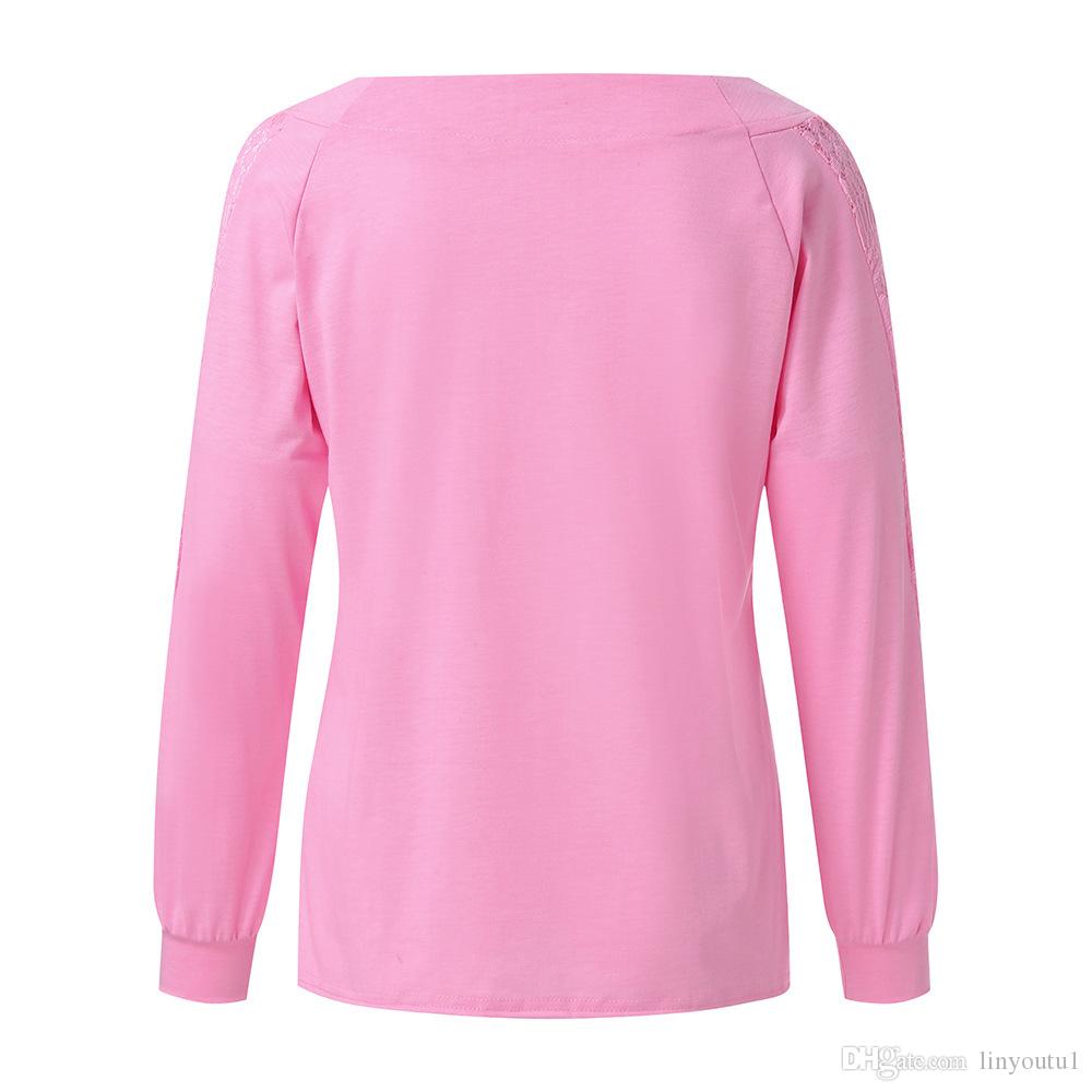 2020 Womens Boho Beach Lace Tops and Blouses Elegant Ladies hollow out Long Sleeve Shirt Autumn 2019 women clothes