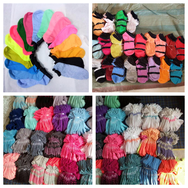 Black Grey Unisex Sock Adult Short Socks Men & Women Cheerleaders Basketball Outdoors Sports Ankle Socks Free Size Multicolors