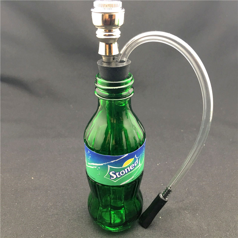 Coke Water Bottle Glass Bongs hand size Glass Smoking Pipes colorful mini multi-colors Hand tobacco Pipes for smoking
